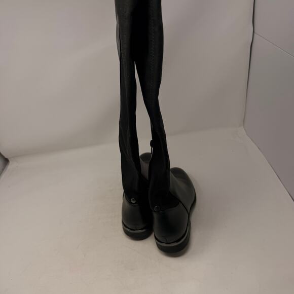 Nine West Allair Stretch Back Over The Knee Boot Black Side Zip Size 7M - Picture 7 of 14